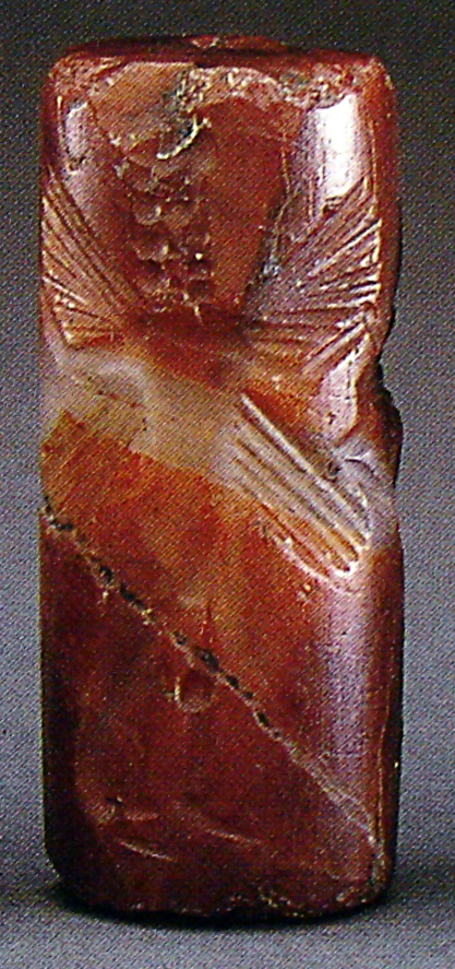 Winged hero grasping winged hybride creature on either side