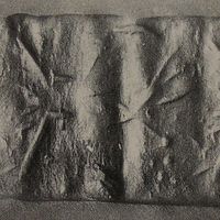 Winged hero fighting winged hybrid creature