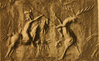 Horse-riding Median spearman hunting deer