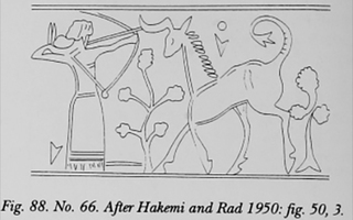Archer hunting bull