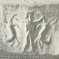 Royal hero carrying lion on either side